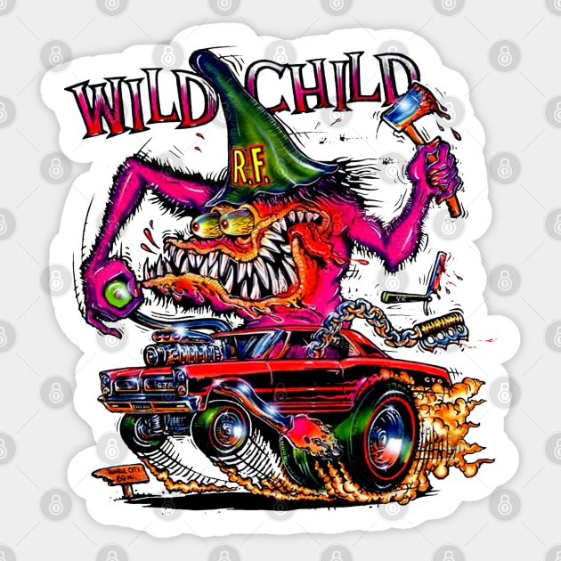 Wild Child Sticker by Chads